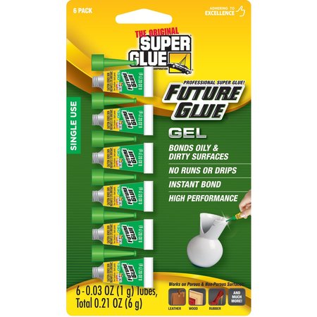 SUPER GLUE The Original High Strength Cyanoacrylate All Purpose Super Glue, 6 PK 11710005